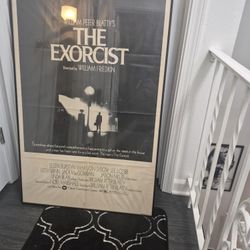 Original Exorcist Movie Poster Framed 