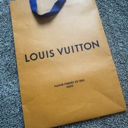 Small Empty LV Paper Bag 