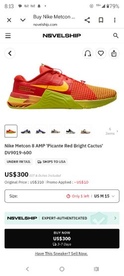 Mens Nike Metcon 8 AMP Size 15