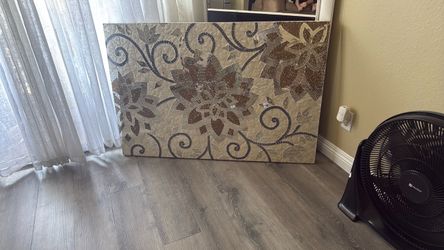 Wall decor 47 by 32 can hang vertical or horizontal