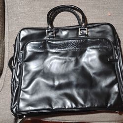 Leather/Felt Computer Bag