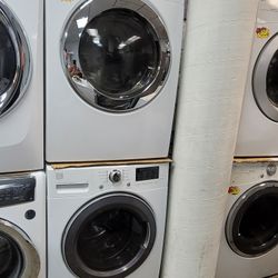 Kenmore Front Loading Washer And Stackable Gas Dryer Set 