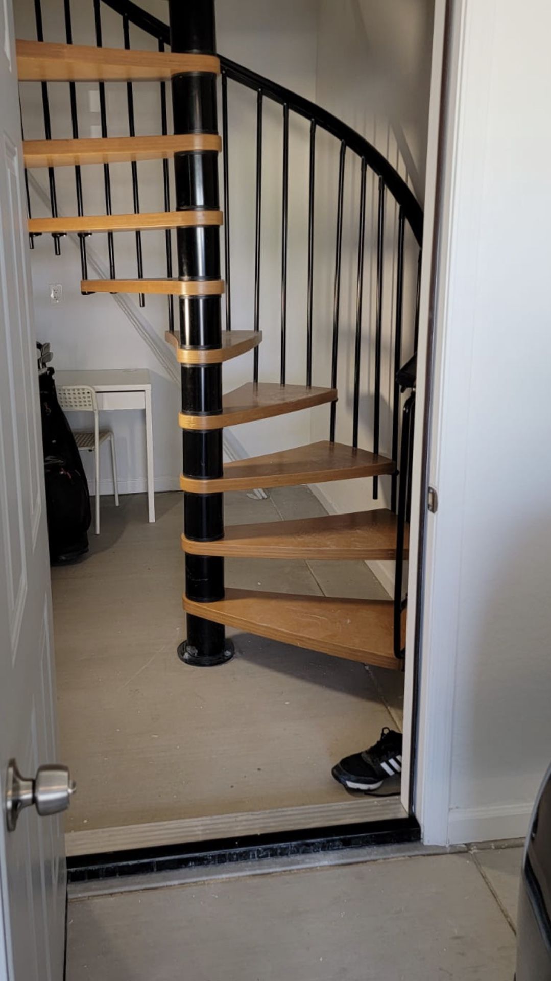 Anke Spiral Staircase Nice1 63 in. Grey Spiral Staircase Kit by Arke