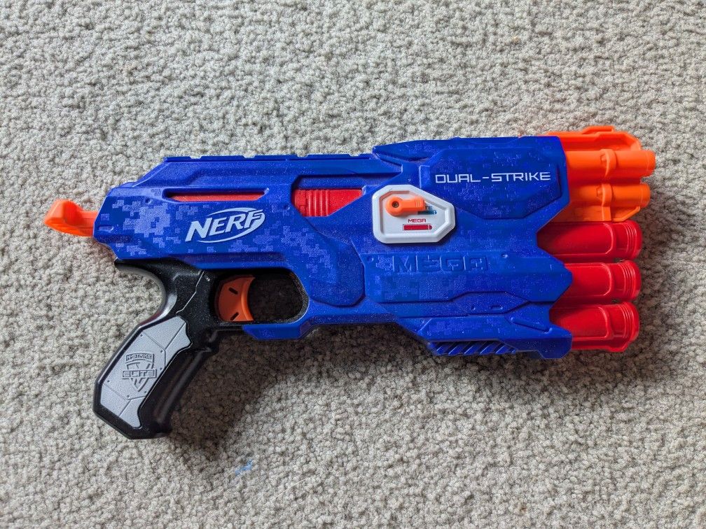 Nerf N-Strike Elite Dual-Strike Blaster Elite And Mega Modes