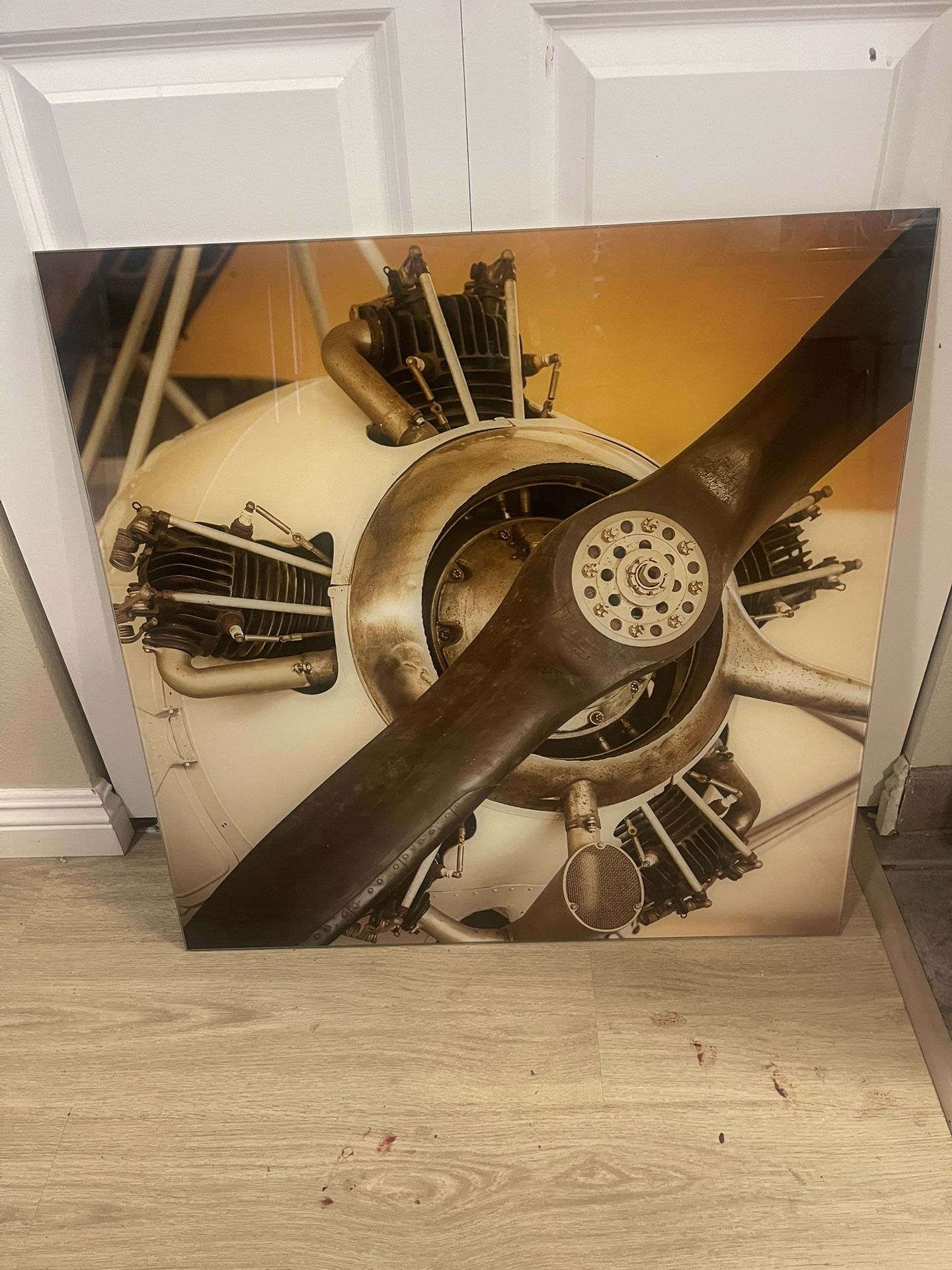 Vibrate Aviation Artwork Printed On Glass