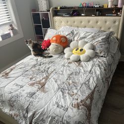 Desk + Bed Frame Combo