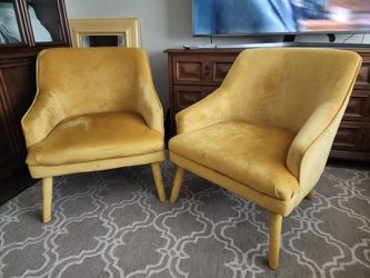 Designer pair of chairs.