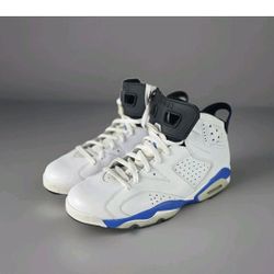 Air Jordan 6 Retro Mens Size 12  Sport Blue 384664 107 Blue White 2014 Jordans 