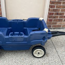 Step2 Wagon , Kids Ride On Toy, Stroller Substitute, Includes Seat Belts, Made of Durable material.