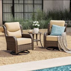 Patio Rocking Chairs Patio Swivel Chairs Outburst Swivel Walking Chairs Patio Outdoor Rocking Swivel Chairs 6-in Deep Seating Cushions