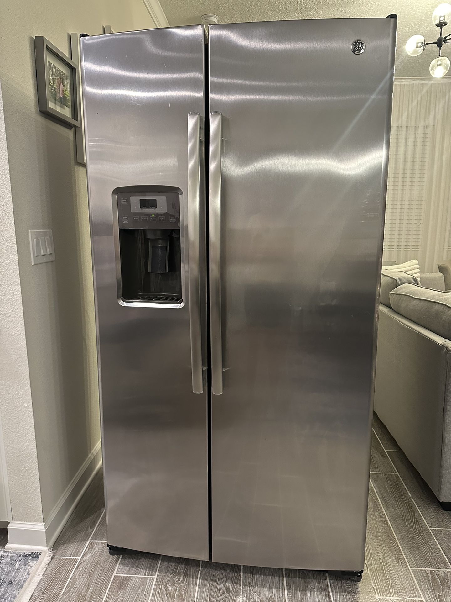 GE 25.3 Cu. Ft. Side-By-Side Refrigerator Stainless Steel