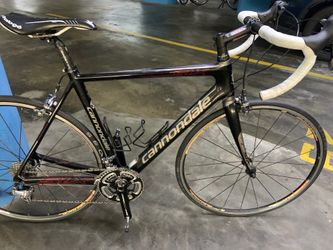 Cannondale six   18 speed 54 c lightweight carbon fiber frame