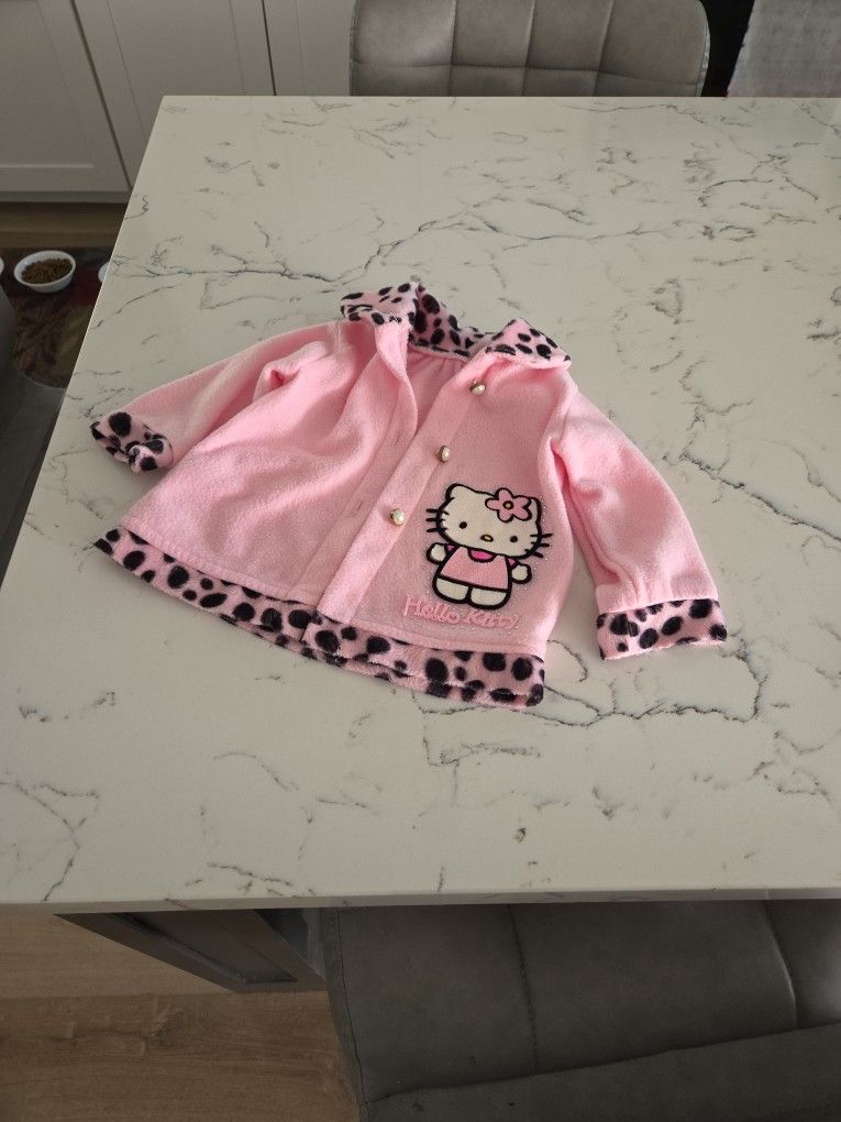 HELLO KITTY PUFFY SOFT JACKET SZ 18MOS SEE DESCRIPTION