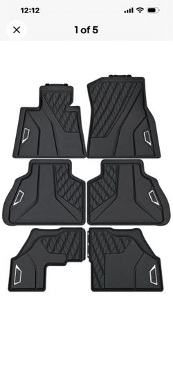 2019-2026 BMW X7 Genuine OEM All Weather Rubber Floor Mats 3 Row Full Set