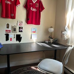 IKEA black wooden desk