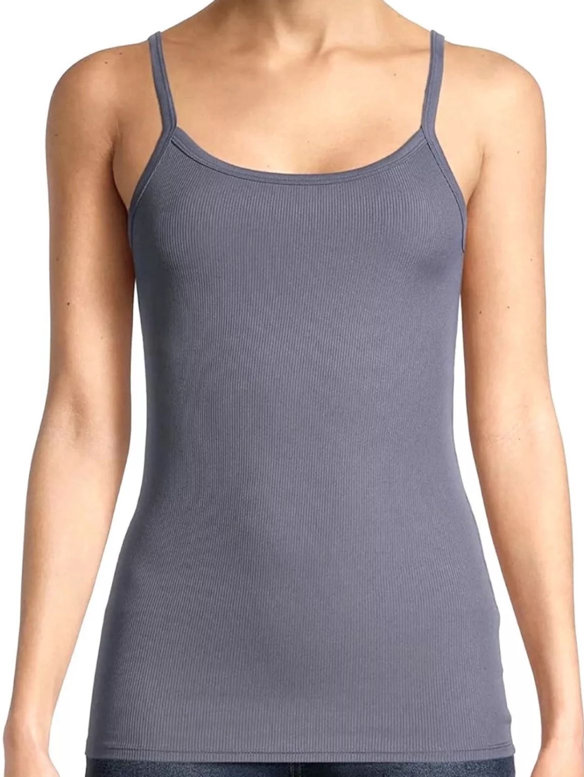 3-PACK NWT! SLATE GRAY SOFT RIB CAMI TOP NO BOUNDARIES: LADIES S/M, JRS L/11-13