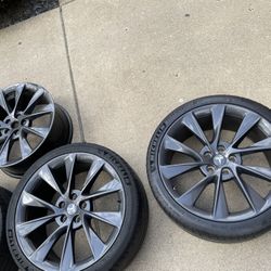 Tesla S/X-21” Sonic Carbon Twin Turbine Wheels