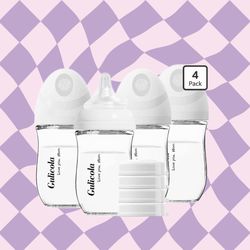 Gulicola glass baby bottle bundle