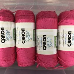 Hot Pink Yarn