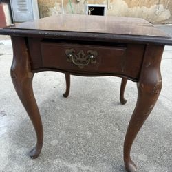 Wood Side Table