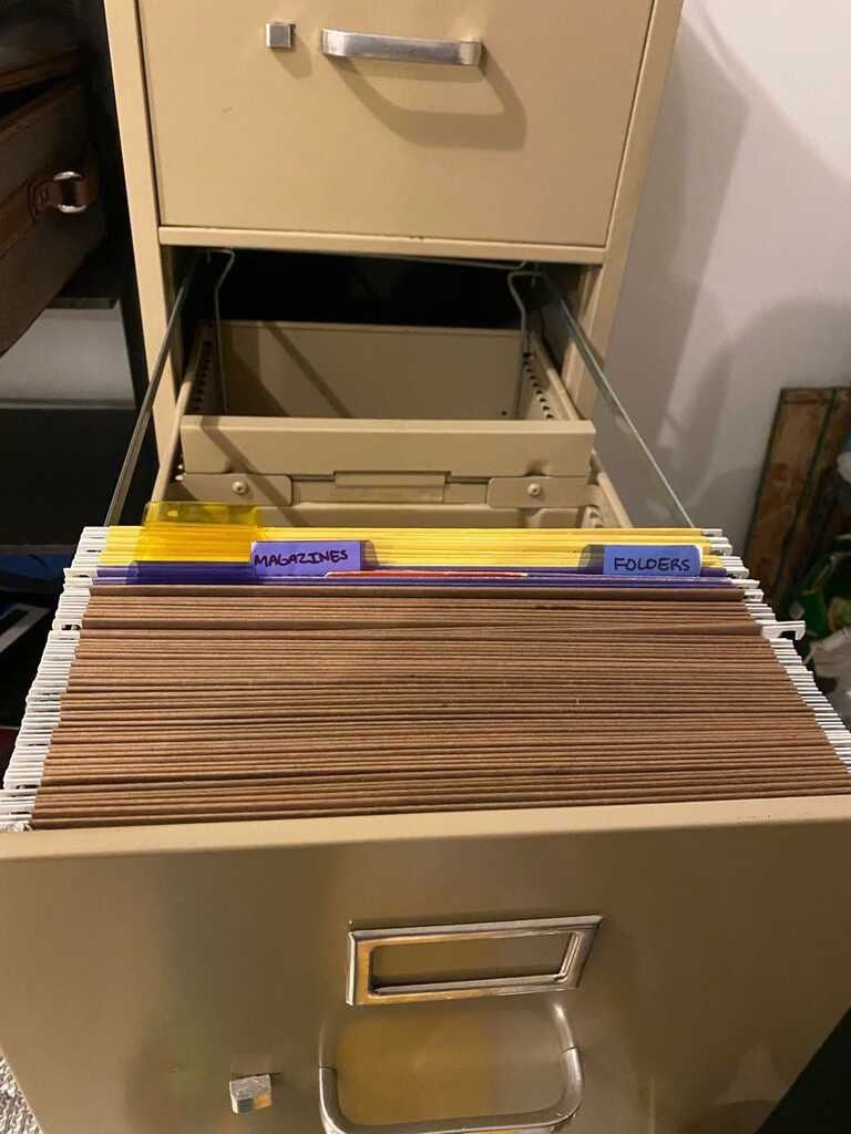 Putty / Beige Almond Metal Vertical 4-Drawer Letter-Size Locking File Cabinet W/ Key and Folders