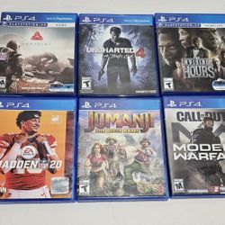 Playstation 4 PS4 Game (Price for Each) 