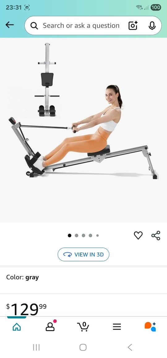 Home Rowing Machine.