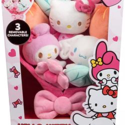 Hello Kitty and Friends 12-inch Plush Valentine's Bouquet 9 Plush Included NEW