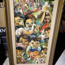 Vintage Mid-Century Modern 1950's California Modernist Irene Dobrushken Original