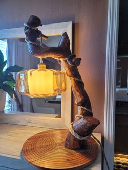 Handmade Real Wood Lamp Light Unique Pendant Decor
