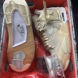 Jordan 4 Off White Sail Size 7.5M New