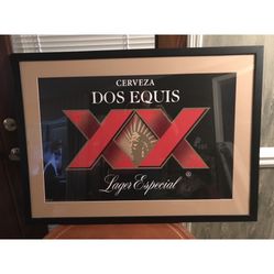 🍻🍺 DOS EQUIS XX MATED AND FRAMED PRINT 🍻