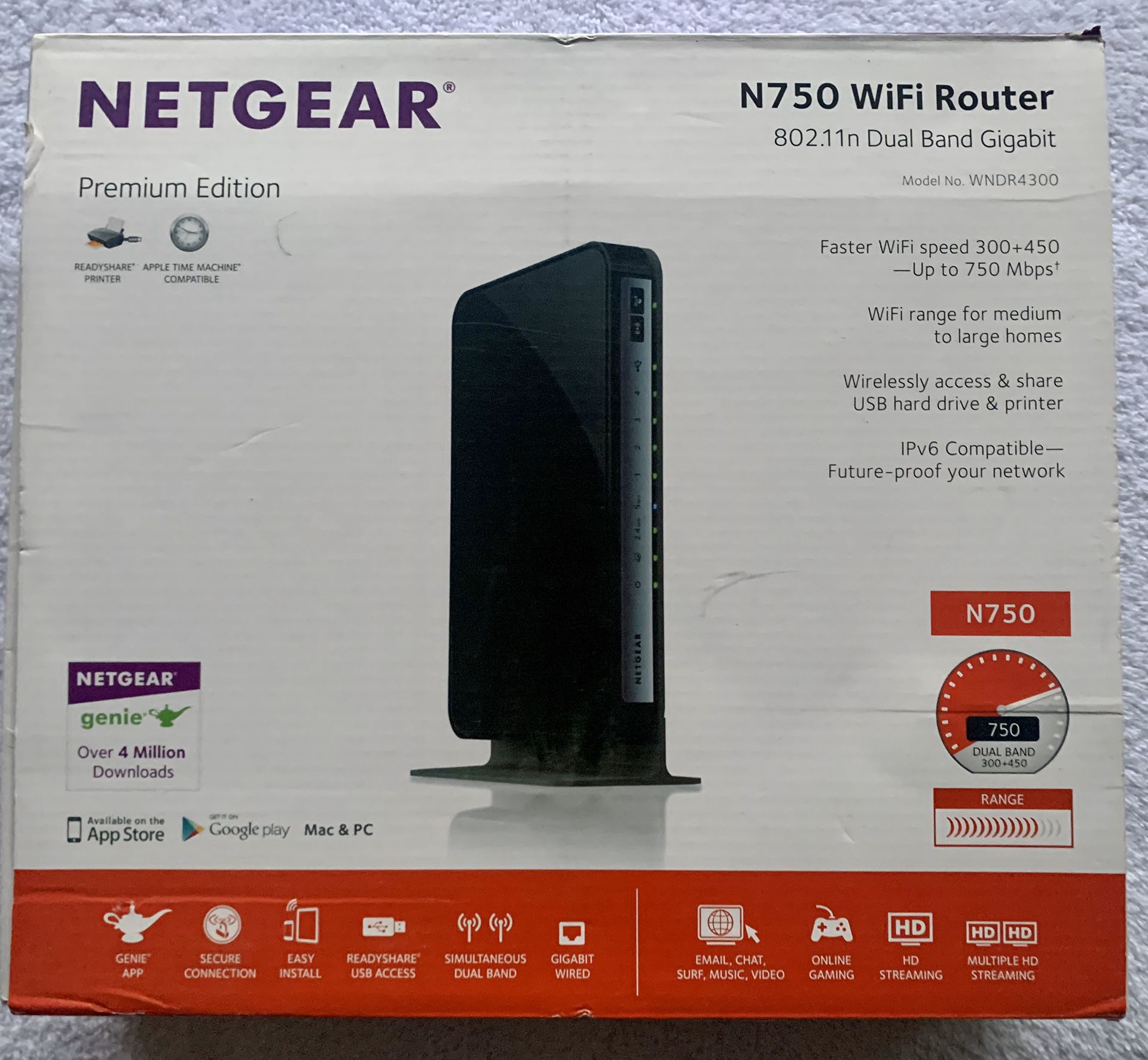 N750 WiFi router netgear