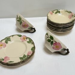 Vintage Franciscan Earthenware Desert Rose Hand Painted Dinnerware $10 Each Piece