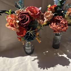 Small And Medium Floral  Vase