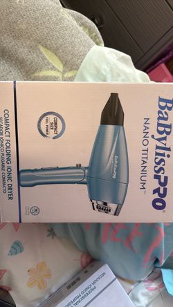 BaBylissPRO Nano Titanium Compact Folding Ionic Dryer