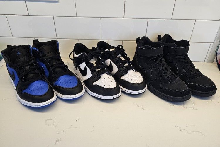 Nike Jordan and Dunks Size 2