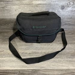 Vintage Black / Green Samsonite Camera Camcorder Bag Carrying Case With Neck Shoulder Strap