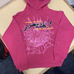 Sp5der P*NK V2 Hoodie ( Hot Pink Large )