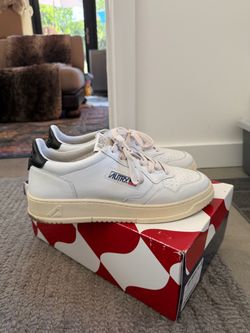 Autry Low-Top White Leather Sneakers