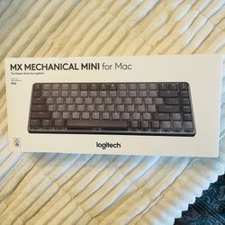 Logitech MX Mechanical Mini for Mac Wireless Illuminated Keyboard, Low-Profile Performance Switches, Tactile Quiet Keys, Backlit, Bluetooth, USB-C, Ap