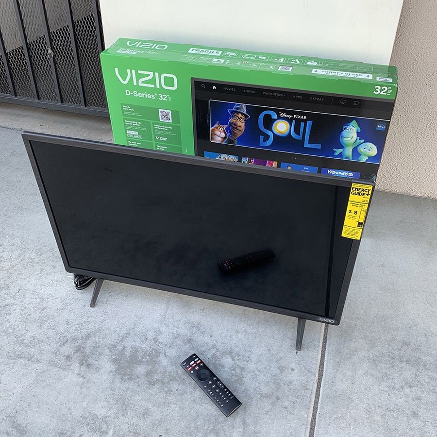 (NEW) $90 VIZIO 32” Smart TV D-Series 720p Apple AirPlay, Chromecast Built-in, Screen Mirroring (D32h-J09)