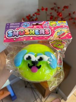 Smusher Squish Toy – Green Dog