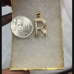 Real Diamond 10k Gold Pendant 