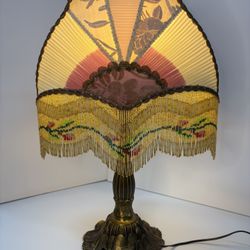 Handmade Beaded Victorian Style Lamp
