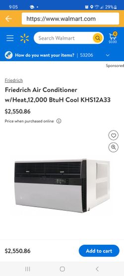 Friedrich Air CONDITIONER WITH Heat