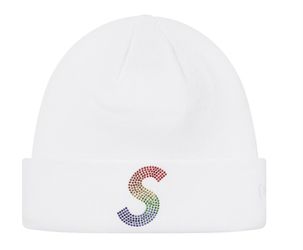 Supreme X Swarovski “S” Logo Beanie (White) O/S