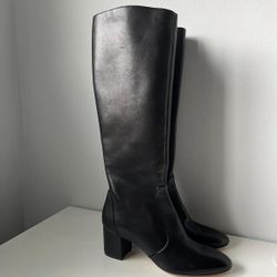 Stuart Weitzman Leather Yuliana 60 Knee-High Zip Boot