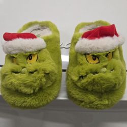 The Grinch Ladies Christmas Slides Slippers SIZE S 5/6