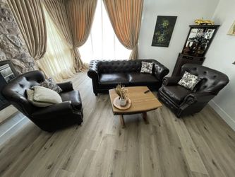 Leather Sofa Set
